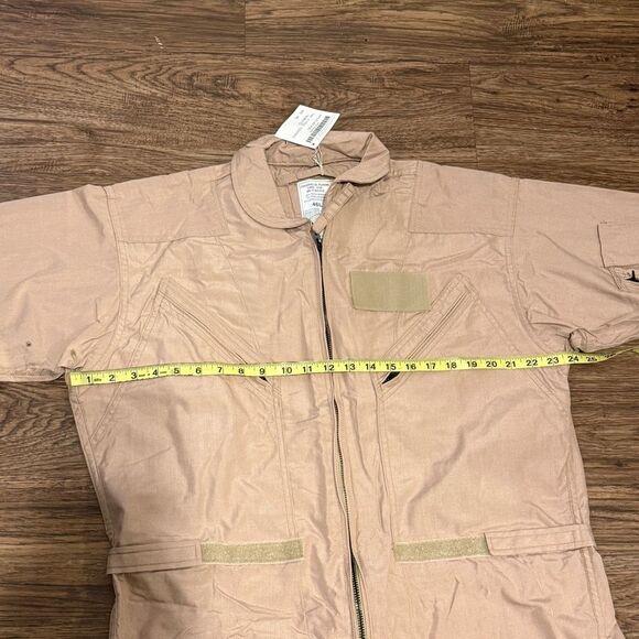 NWT Du Pont CWU 27/P NOMEX FLIGHT SUIT Coveralls Tan Size 46L - Picture 12 of 16